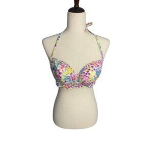 Victoria's Secret halter tie lightly lined underwire bikini swimsuit women's 34D